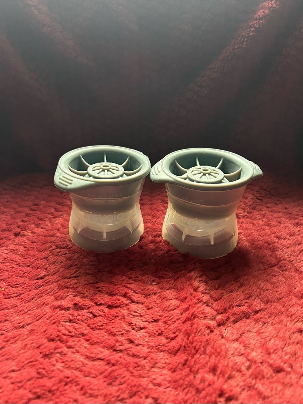 Set of 2 Tevolo Silicone Ice Sphere Molds 2.5" Rounds